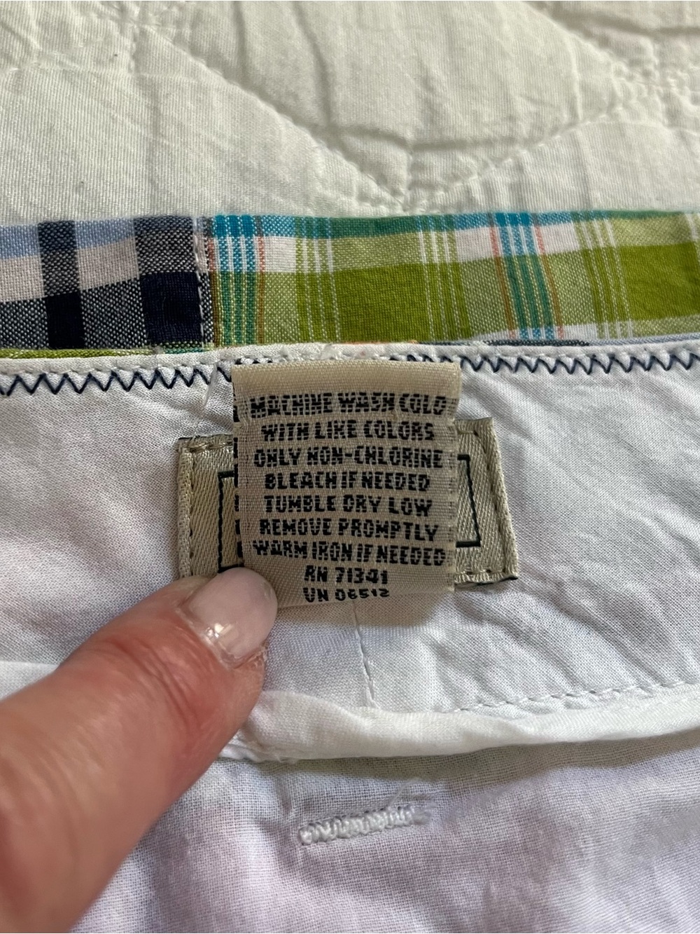 L. L. Bean Multicolor Patchwork Madras Women's Skirt - Picture 6 of 6